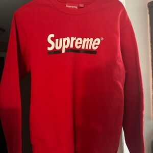 Supreme Bold Red Crewneck Sweater